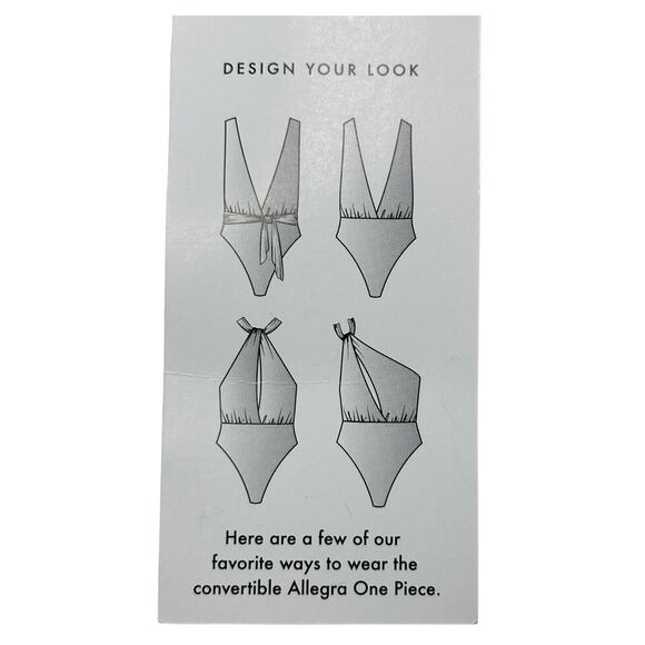 L*Space Allegra Convertible Ties One-Piece Swimsuit Bitsy Cut Women Large NWT - Picture 3 of 13